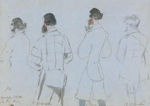 Digital Print - A Shooting Party; Lord Ossulston, Mr. W. Wells, Lord Abercorn and Sir E. Landseer by Sir Edwin Henry Landseer