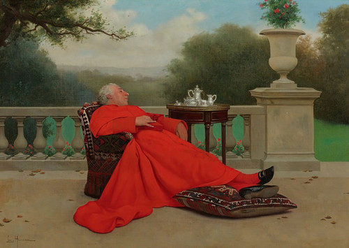 Digital Print - The Cardinal's Nap by Leo Herrmann