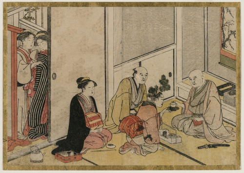 Digital Print - Interior Scene by Katsukawa Shunsh