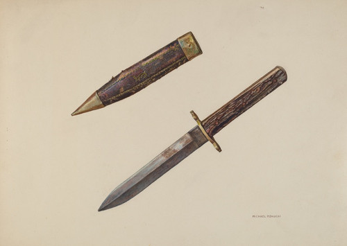 Digital Print - Dagger and Sheath by Michael Rekucki