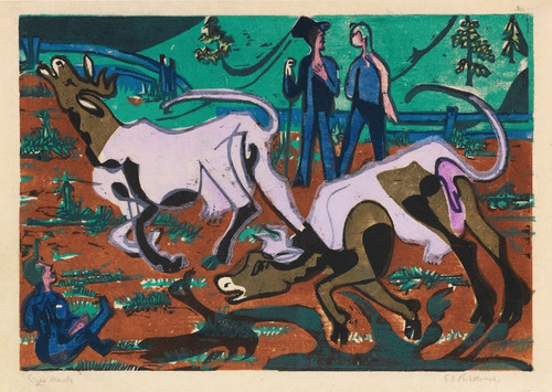 Digital Print - Khe im Frhling by Ernst Ludwig Kirchner