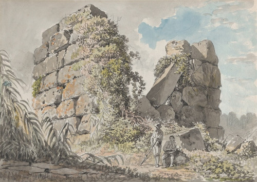 Digital Print - Ruins on the Right of the Via Appia by Carlo Labruzzi