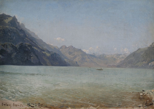 Digital Print - Am Brienzer See by Ludwig Knaus