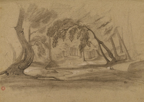 Digital Print - Sous-bois by Jean-Achille Benouville