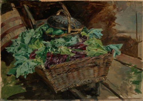 Digital Print - Korb mit Gemse by Fritz Boehle