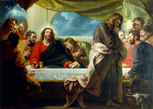 Digital Print - The Last Supper by Benjamin West Digital Print - The Last Supper by Benjamin West
