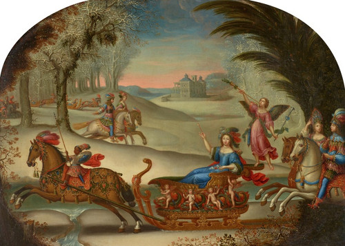 Digital Print - Wedding Sleigh Ride of Marie de Bailleul by Claude Druet