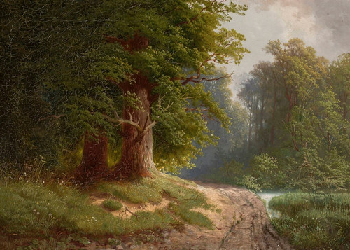 Digital Print - After the rain in autumn by Feliks Brzozowski
