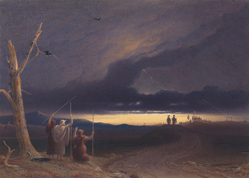 Digital Print - Macbeth and Banquo on the Heath by George Fennell Robson