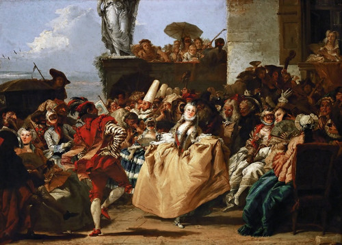 Digital Print - Carnival Scene Or The Minuet by Giovanni Domenico Tiepolo