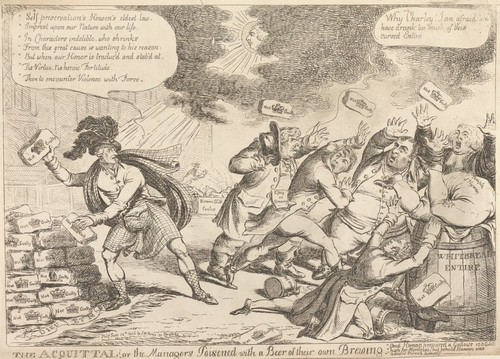 Digital Print - The Acquittal or the Managers Poisened with a Beer of Their Own Brewing by Charles Williams