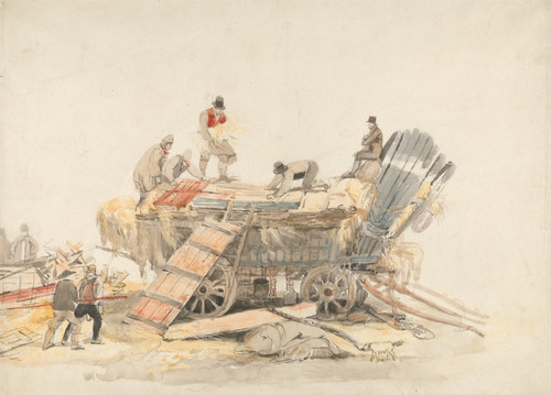 Digital Print - Loading a Wagon by Luke Clennell