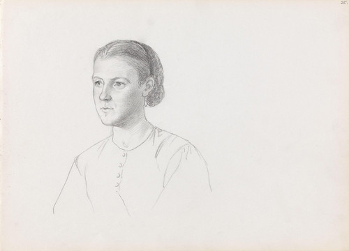 Digital Print - Portrait of a woman by Adolph Tidemand