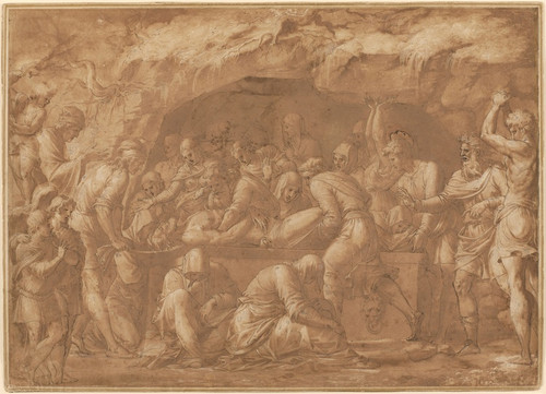 Digital Print - The Entombment by Luca Penni