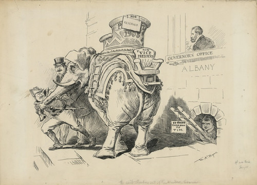 Digital Print - He isn't climbing out of the window, however by William Allen Rogers