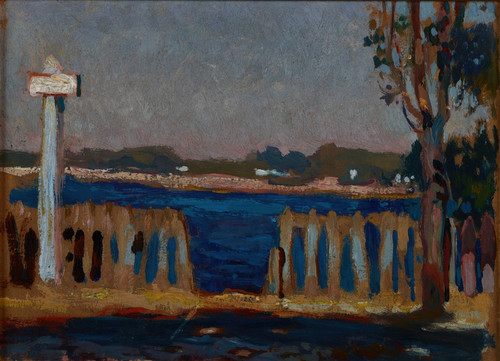 Digital Print - Fence on the River by Jan Stanislawski