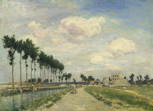 Digital Print - The Towpath by Johan Barthold Jongkind
