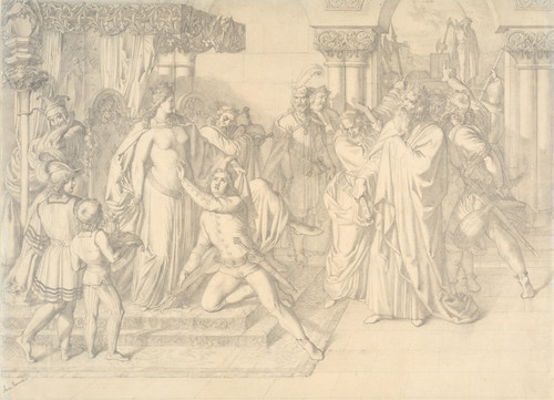 Digital Print - Singers' Contest on the Wartburg by Anton Romako