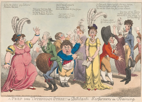 Digital Print - A Peep into Totenham Street or Dillitanti Performers in Training by Charles Williams