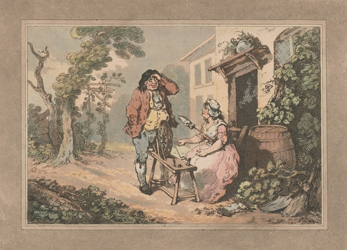 Digital Print - Rustic courtship by Thomas Rowlandson