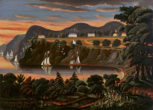 Digital Print - View of Hudson River at West Point by Thomas Chambers