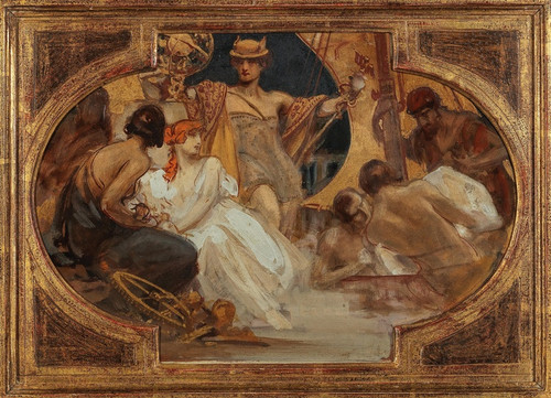 Digital Print - Allegory, ceiling sketch II by Alois Hans Schram