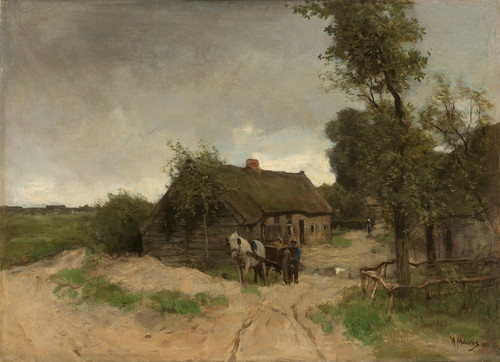 Digital Print - Huisje aan de zandweg by Anton Mauve