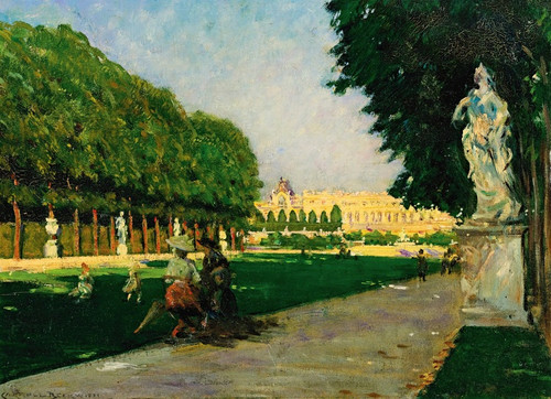 Digital Print - The Tapis Vert,Versailles by James Carroll Beckwith