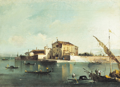 Digital Print - Vue de l'le de San Cristoforo di Murano by Giacomo Guardi