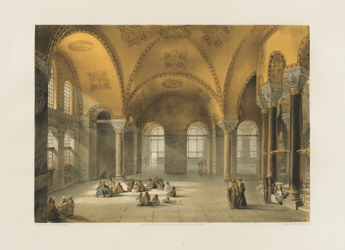 Digital Print - Aya Sofia, Constantinople; as recently restored by order of H. M. the sultan Abdul-Medjid Pl.12 by Gaspare Fossati