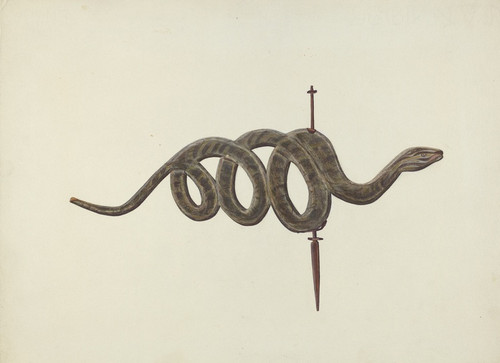 Digital Print - Serpent Weather Vane by Lloyd Broome