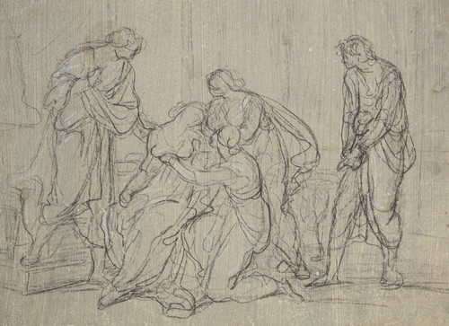 Digital Print - Vergil liest Augustus und Octavia die Aeneis vor by Angelica Kauffmann