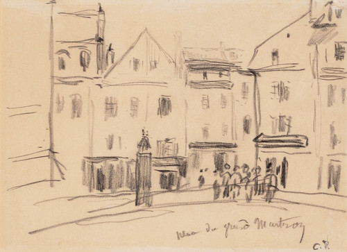 Digital Print - Place du Grand Martroy by Camille Pissarro