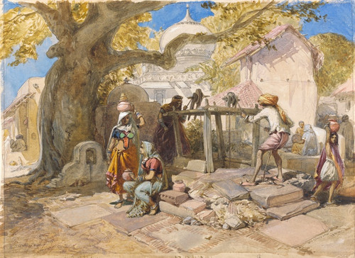 Digital Print - The Village Well by William Simpson