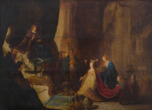 Digital Print - The Queen Of Sheba Before King Salomon by Jacob Willemsz. de Wet