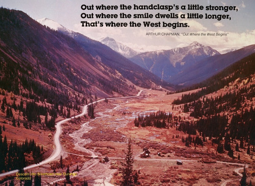 Digital Print - Scenically Yours, Descent into Silvertown near Durango, Colorado by U.S. Information Agency