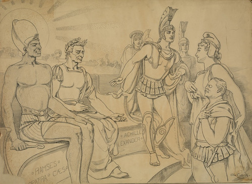 Digital Print - Pallas Columbia requests for him a place in history by Otho Cushing