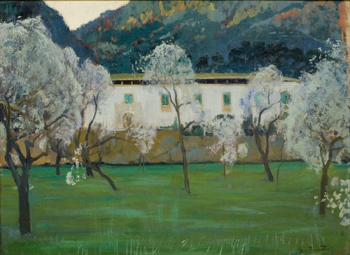 Digital Print - White Farmhouse (Bunyola, Majorca) by Santiago Rusiol