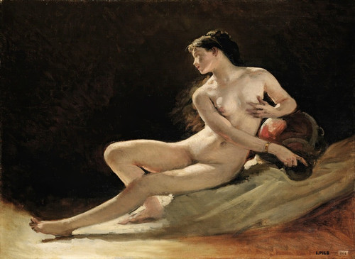 Digital Print - Study for the figure of the seine, for the opera garnier, paris by Isidore Pils