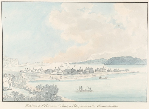 Digital Print - A View of the Town and Harbour of St Peter and St Paul, in Kamtschatka by Charles Hamilton Smith