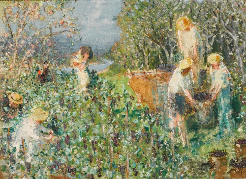 Digital Print - Les vendanges by Pierre-Eugne Montzin