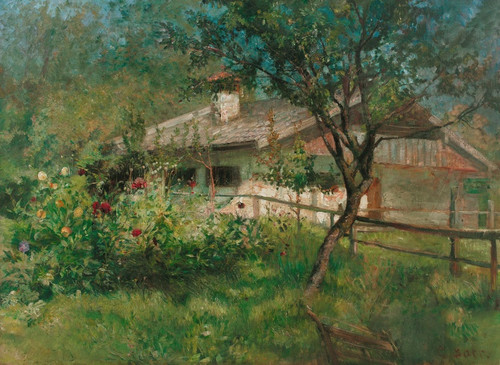 Digital Print - Fischerhaus auf der Fraueninsel by Christian Maximilian Baer