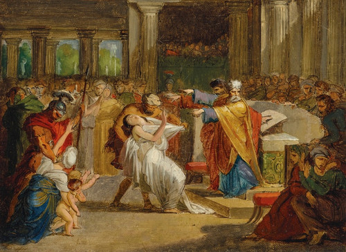 Digital Print - The Condemnation of Rhea Silvia by Amulius by Guillaume-Guillon Lethire
