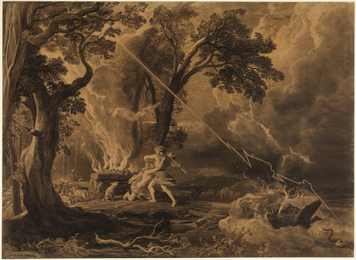 Digital Print - Kain erschlgt Abel (1. Mose 4, 8) by Johann Wilhelm Schirmer Digital Print - Kain erschlgt Abel (1. Mose 4, 8) by Johann Wilhelm Schirmer