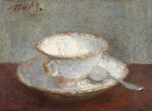 Digital Print - Nature morte  la tasse by Henri Fantin-Latour