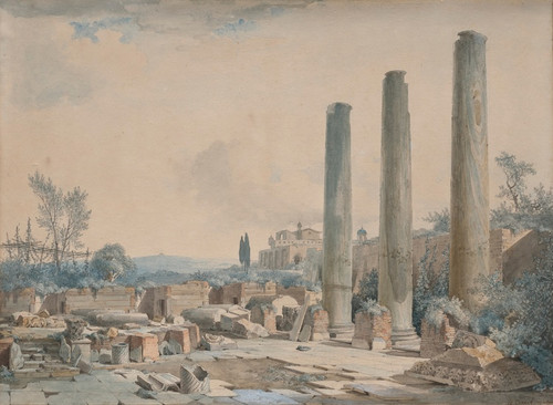 Digital Print - Les ruines du temple de Jupiter  Pouzzoles by Louis-Franois Cassas