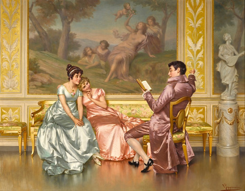 Digital Print - The poetry reading by Vittorio Reggianini