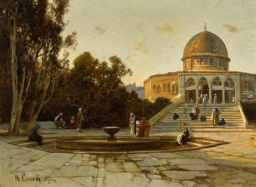 Digital Print - The Dome Of The Rock, Jerusalem by Hermann David Salomon Corrodi