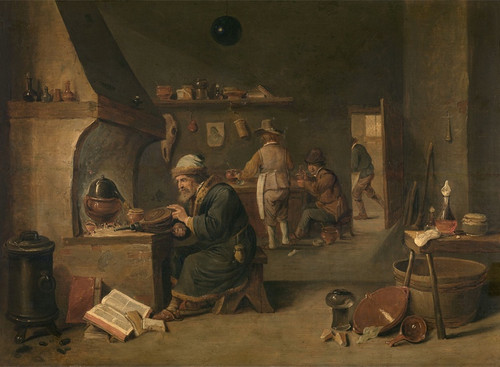Digital Print - Alchemist by David Teniers The Younger