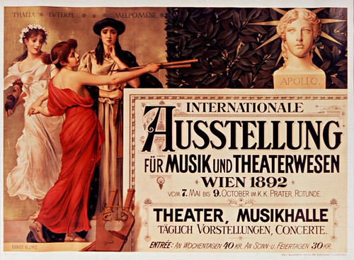 Digital Print - Internationale Austellung fr Musik und Theaterwesen, Wien 1892 by Ernst Klimt